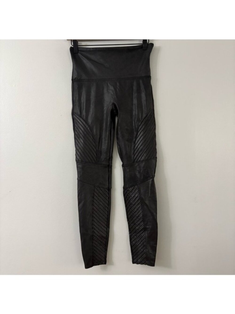 Spanx Faux Leather Moto Leggings